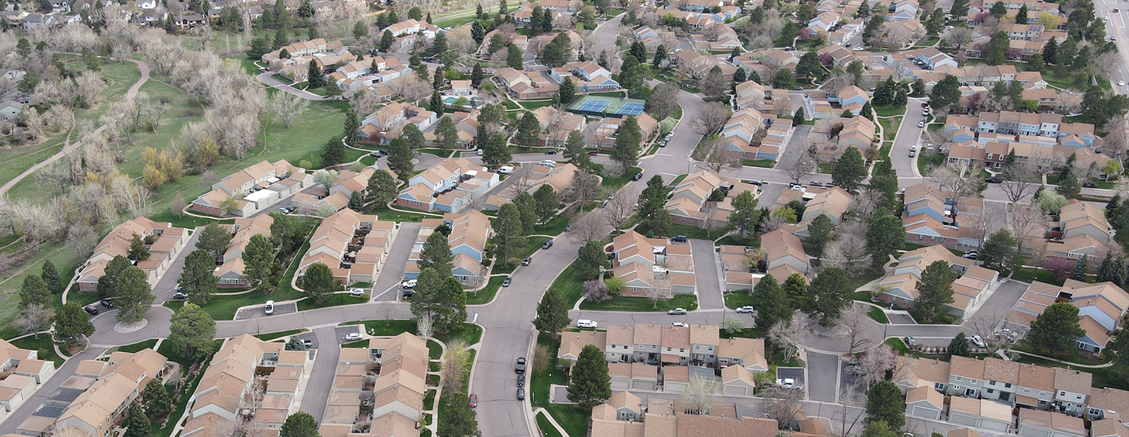 Arial view of Knolls Village
